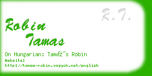 robin tamas business card